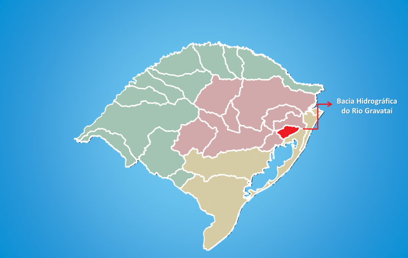Localização da Bacia Hidrográfica do Rio Gravataí