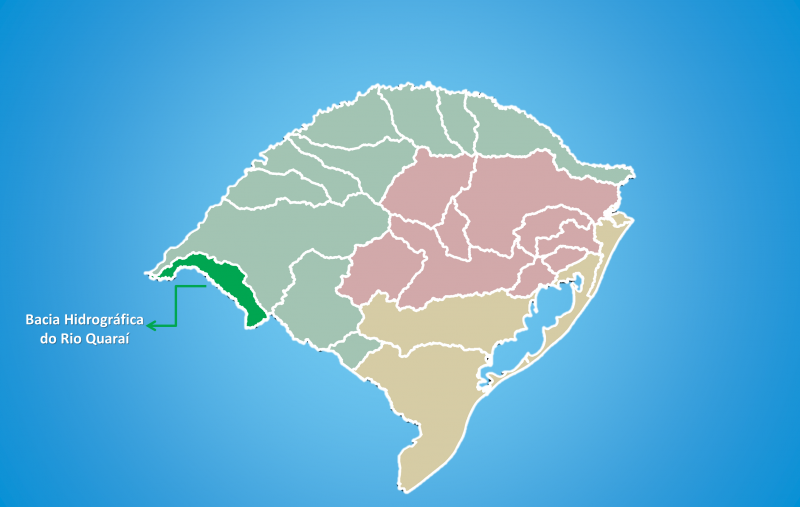 Localização da Bacia Hidrográfica do Rio Quaraí