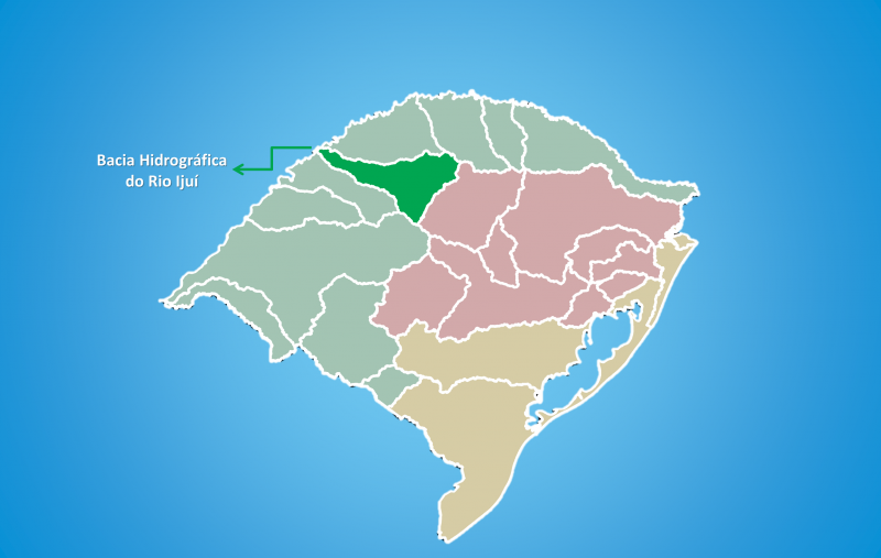 Localização da Bacia Hidrográfica do Rio Ijuí