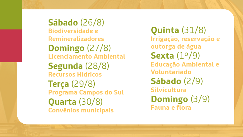 Técnicos das duas instituições estarão disponíveis para esclarecer dúvidas do público.