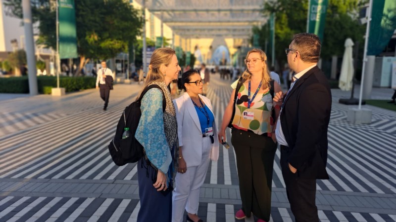 Integrantes da Sema reunidos na Expo City Dubai para a COP28